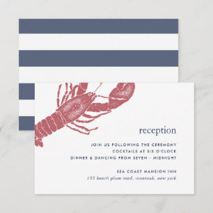 Harborside Wedding Reception Enclosure Card Einladung