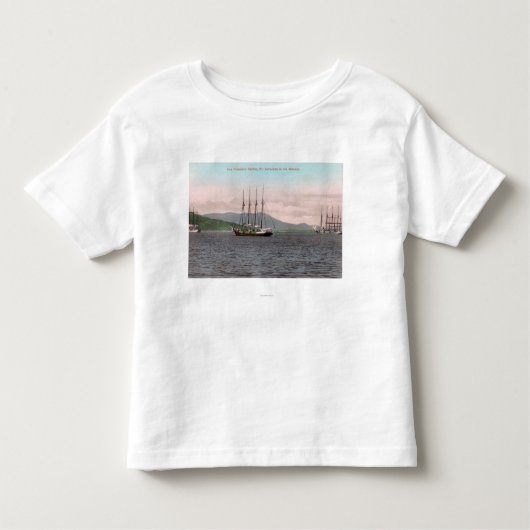 Harborview der Bucht und des Mt. Tamalpais Kleinkind T-shirt (Vorderseite)