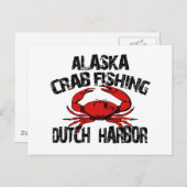 Harbour Alaska Crab Fischen Postkarte (Vorne/Hinten)