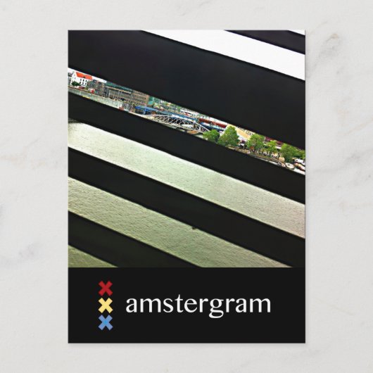 Harbour Amsterdam gram Postkarte (Vorderseite)
