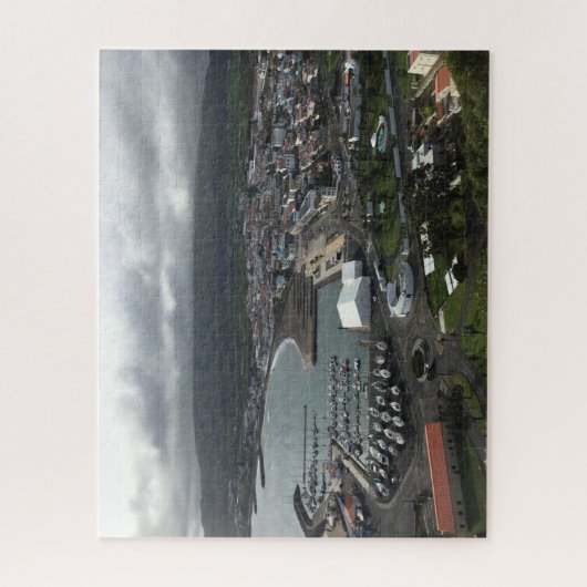 Harbour and coastline of Terceira Azores Puzzle (Vertikal)