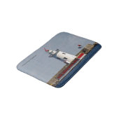 Harbour Beach Lighthouse bathmat Badematte (Schrägansicht)