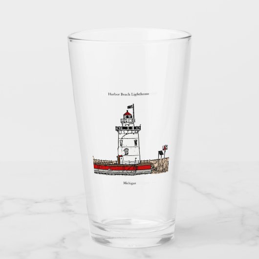 Harbour Beach Lighthouse Glas (Vorderseite)