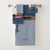 Harbour Beach Lighthouse Handtuchhandtuch Set (Insitu)