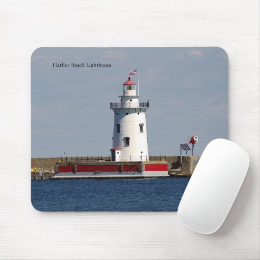 Harbour Beach Lighthouse Mousepad (Mit Mouse)