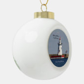 Harbour Beach Lighthouse-Ornament Keramik Kugel-Ornament (Links)