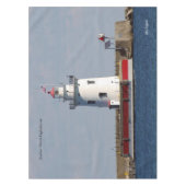 Harbour Beach Lighthouse Tischdecken (Vorderseite)