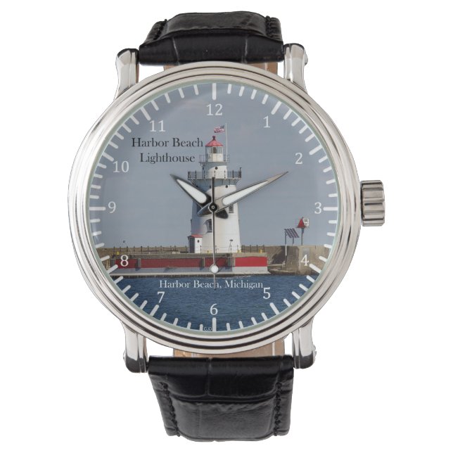 Harbour Beach Lighthouse watch Armbanduhr (Vorderseite)