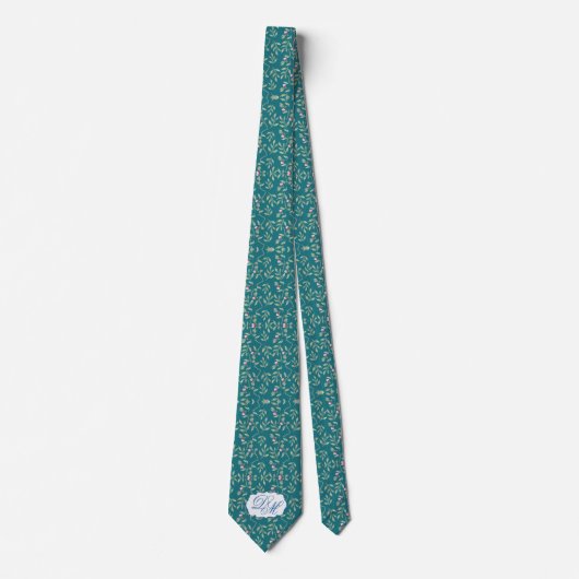 Harbour Blue Wedding Keepake Neck Tie Krawatte (Vorderseite)
