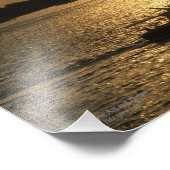 Harbour Boat Scene Spate Abend Sun Behind Clouds Fotodruck (Ecke)