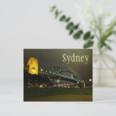 Harbour Bridge at Night, Sydney, Australien Postca Postkarte (Stehend Vorderseite)