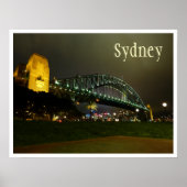Harbour Bridge at Night, Sydney, Australien Poster (Vorne)