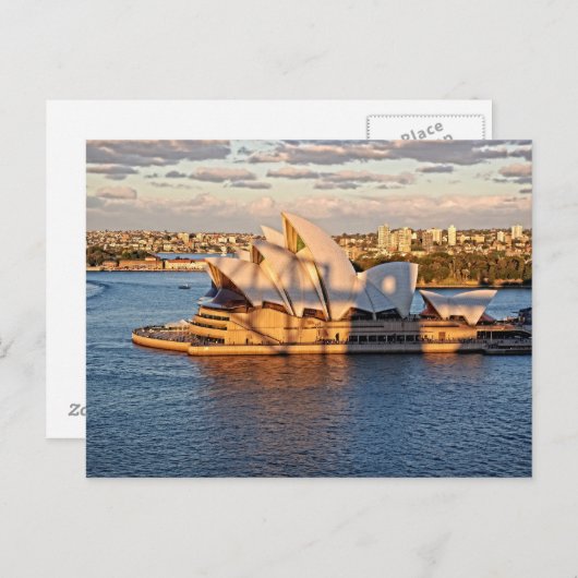 Harbour Bridge Shadow auf der Sydney Oper Postkarte (Vorne/Hinten)