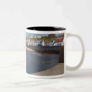 Harbour, Findochty, Moray, Schottland, Vereinigtes Zweifarbige Tasse