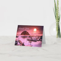 Harbour Hues Painting Vielen Dank Note Card