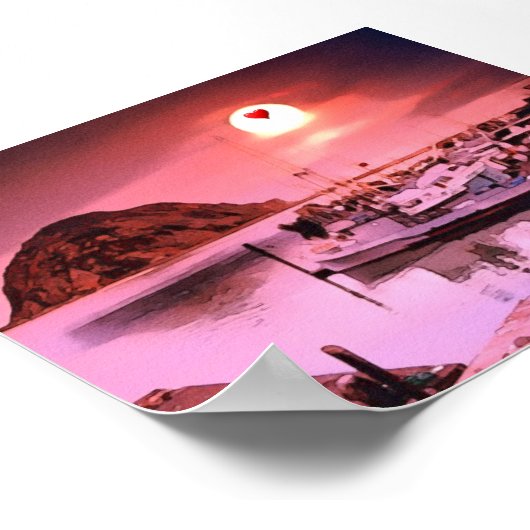 Harbour Hues Poster (Ecke)