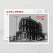 Harbour Inn der 40er Jahre Postkarte (Vorne/Hinten)