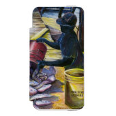 Harbour Island, Bahamas, die heutige Karte Incipio iPhone Geldbeutel-Hülle (Folio Vorderseite)