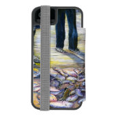 Harbour Island, Bahamas, die heutige Karte Incipio iPhone Geldbeutel-Hülle (Folio Rückseite)