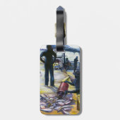 Harbour Island, Bahamas Gepäcktag Gepäckanhänger (Rückseite vertikal)