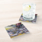 Harbour Island, Bahamas Glasuntersetzer (Schrägansicht)