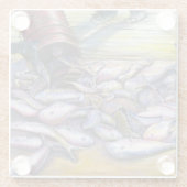 Harbour Island, Bahamas Glasuntersetzer (Rückseite)