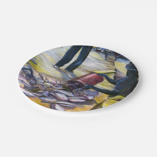 Harbour Island, Bahamas Pappteller (Schrägansicht)