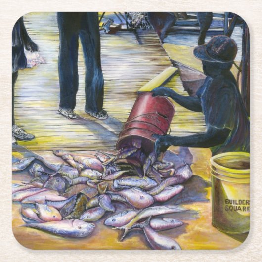 Harbour Island Rechteckiger Pappuntersetzer (Vorderseite)