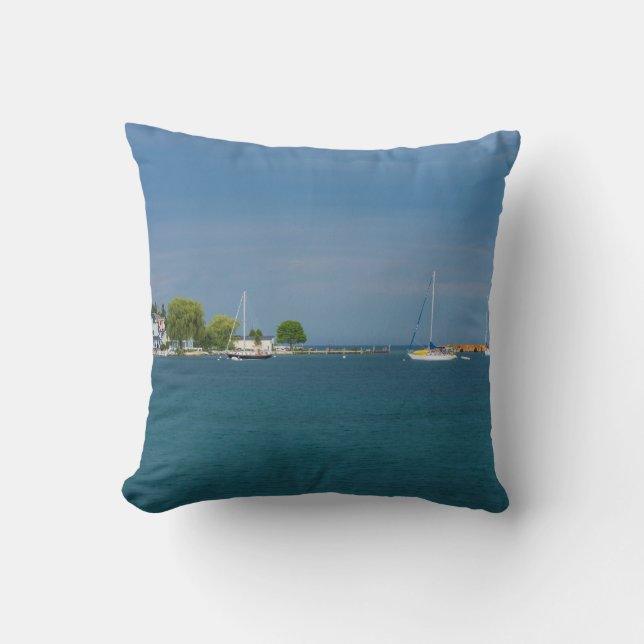 Harbour Mackinac Island Kissen (Vorderseite)