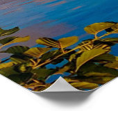 Harbour Reflection Poster (Ecke)
