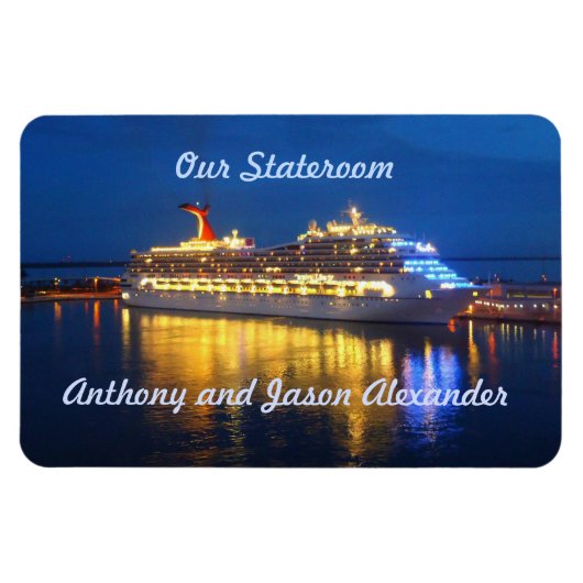 Harbour Reflections Hzt Stateroom Door Marker Magnet (Horizontal)