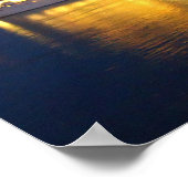 Harbour Reflections Poster (Ecke)