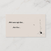 Harbour/Sailboats Business Card Visitenkarte (Rückseite)