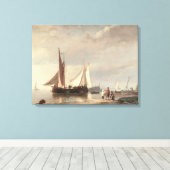 Harbour Scene Leinwanddruck (Insitu (Holzboden))