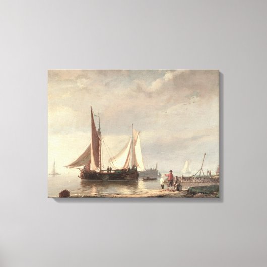 Harbour Scene Leinwanddruck (Vorderseite)