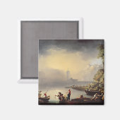 Harbour Scene Magnet (Vorderseite/Rückseite)