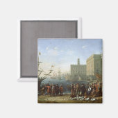 Harbour Scene Magnet (Vorderseite/Rückseite)