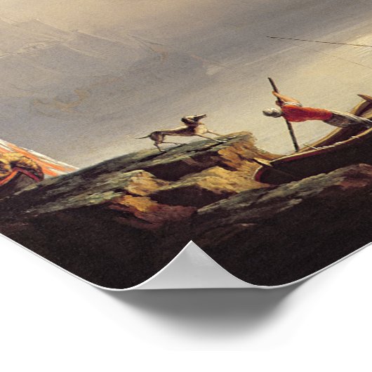 Harbour Scene Poster (Ecke)