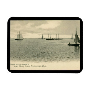 Harbour Scene, Provinz, MA 1905 Vintag Magnet