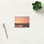 Harbour Scene Sunset Foto Post-it Klebezettel (Büro)