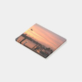 Harbour Scene Sunset Foto Post-it Klebezettel (angewinkelt)
