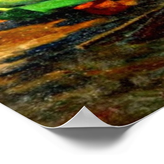 Harbour Scene von Rapallo; Paul Fischer Gemälde Poster (Ecke)