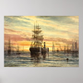 Harbour Scene von Thomas Moran Print Poster (Vorne)