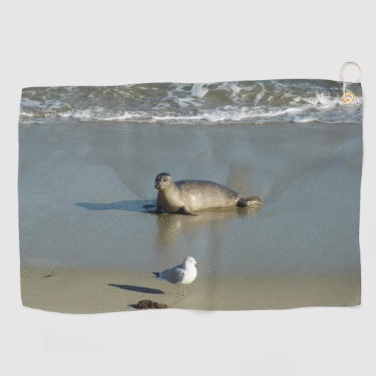 Harbour Siegel in La Jolla California Golfhandtuch (Horizontal)