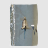 Harbour Siegel in La Jolla California Golfhandtuch (Vorderseite)