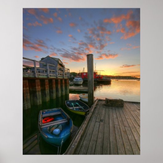 Harbour Sunset Poster (Vorne)
