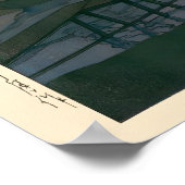 Harbour Sunset von Kawase Hasui Poster (Ecke)