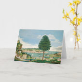 Harbour Szene mit Schloss | Jurgan Frederick Huge Karte (Gelbe Blume)