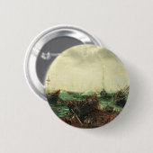 Harbour-Szene von Adam Willaerts Button (Vorne & Hinten)