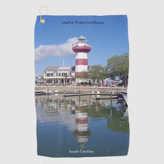 Harbour Town Lighthouse Golfhandtuch (Vorderseite)